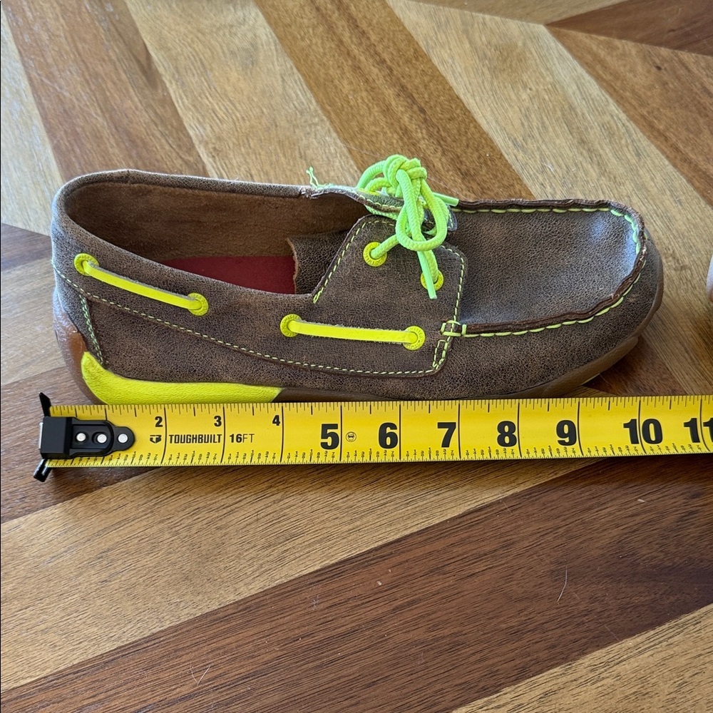 Twisted X Big Boy Moccasins in Brown and Neon Green - Picture 10 of 10